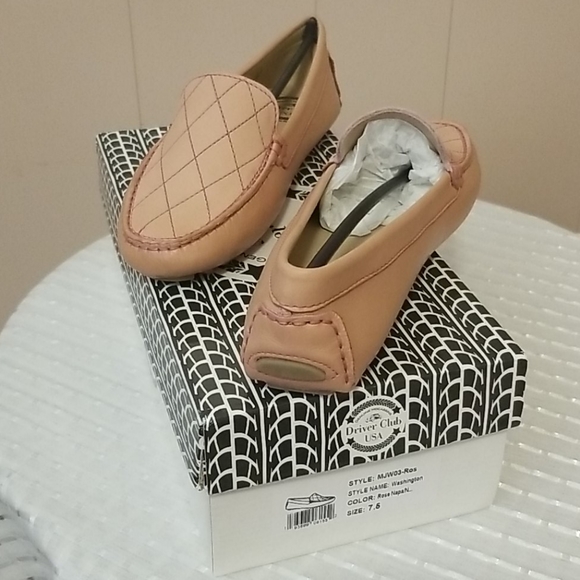 Rose/Nude Driver Club USA, Driving Moccasins. - Picture 2 of 7